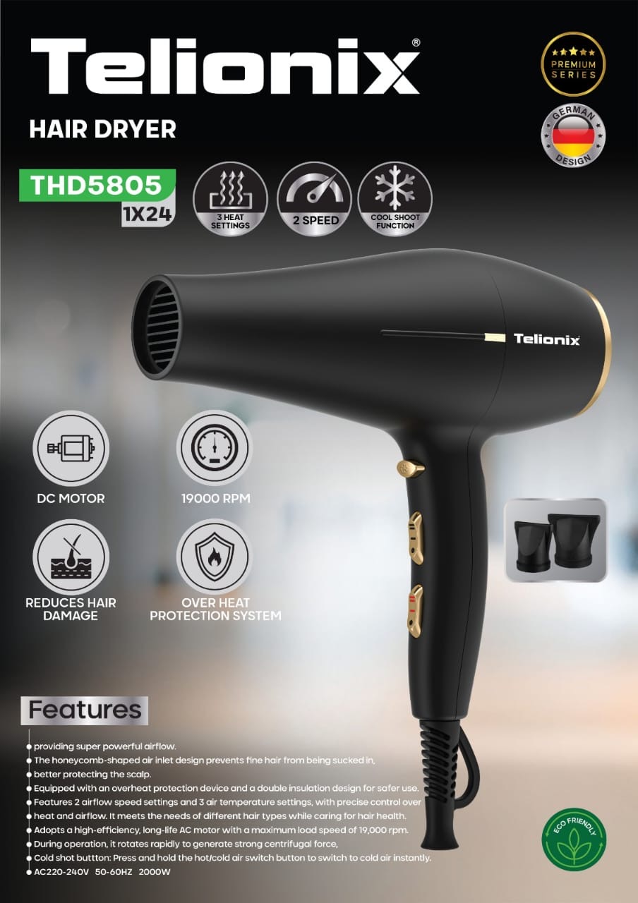 سشوار تلیونیکس مدل THD5805