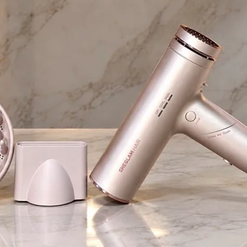 سشوار پرسرعت شیگلم تاشو و حرفهای SHEGLAM HAIR Blowout Bliss High Speed Hair Dryer – Foldable Salon Blow Dryer